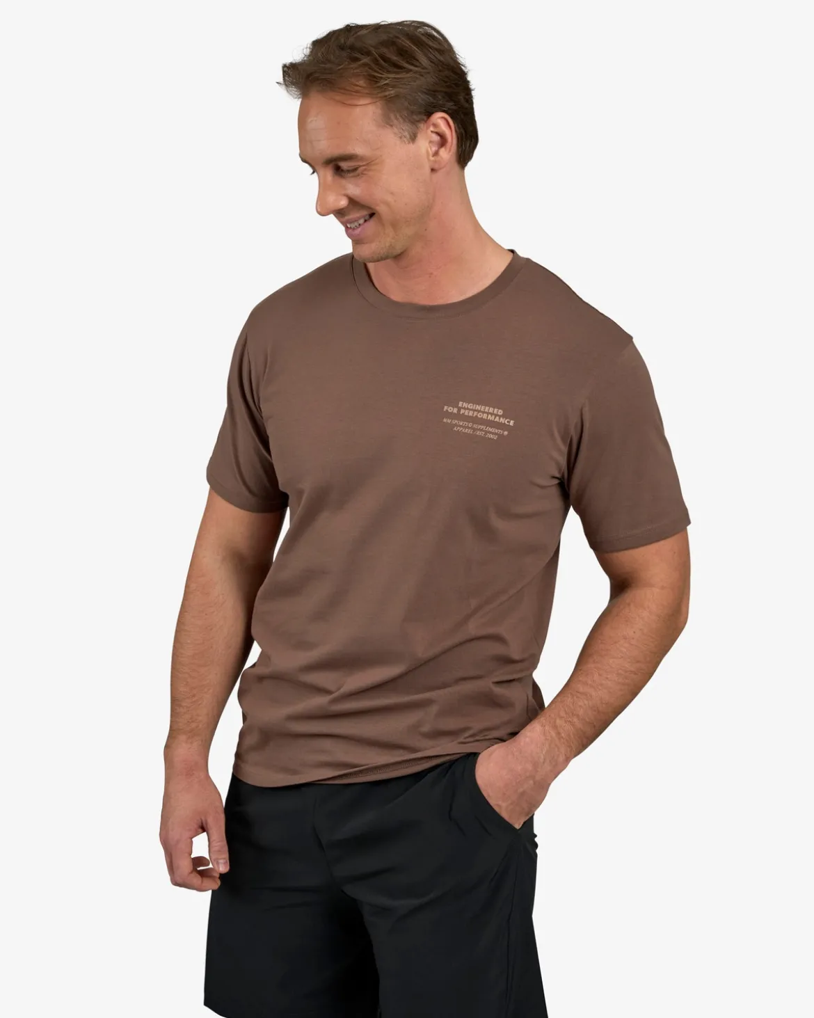 Classic T-shirt Engineered, Mocha