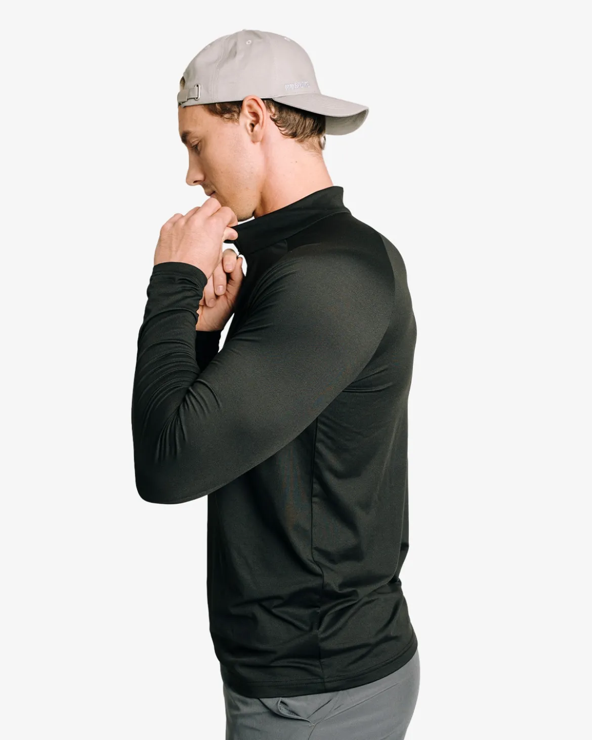 Half Zip Shirt, Black
