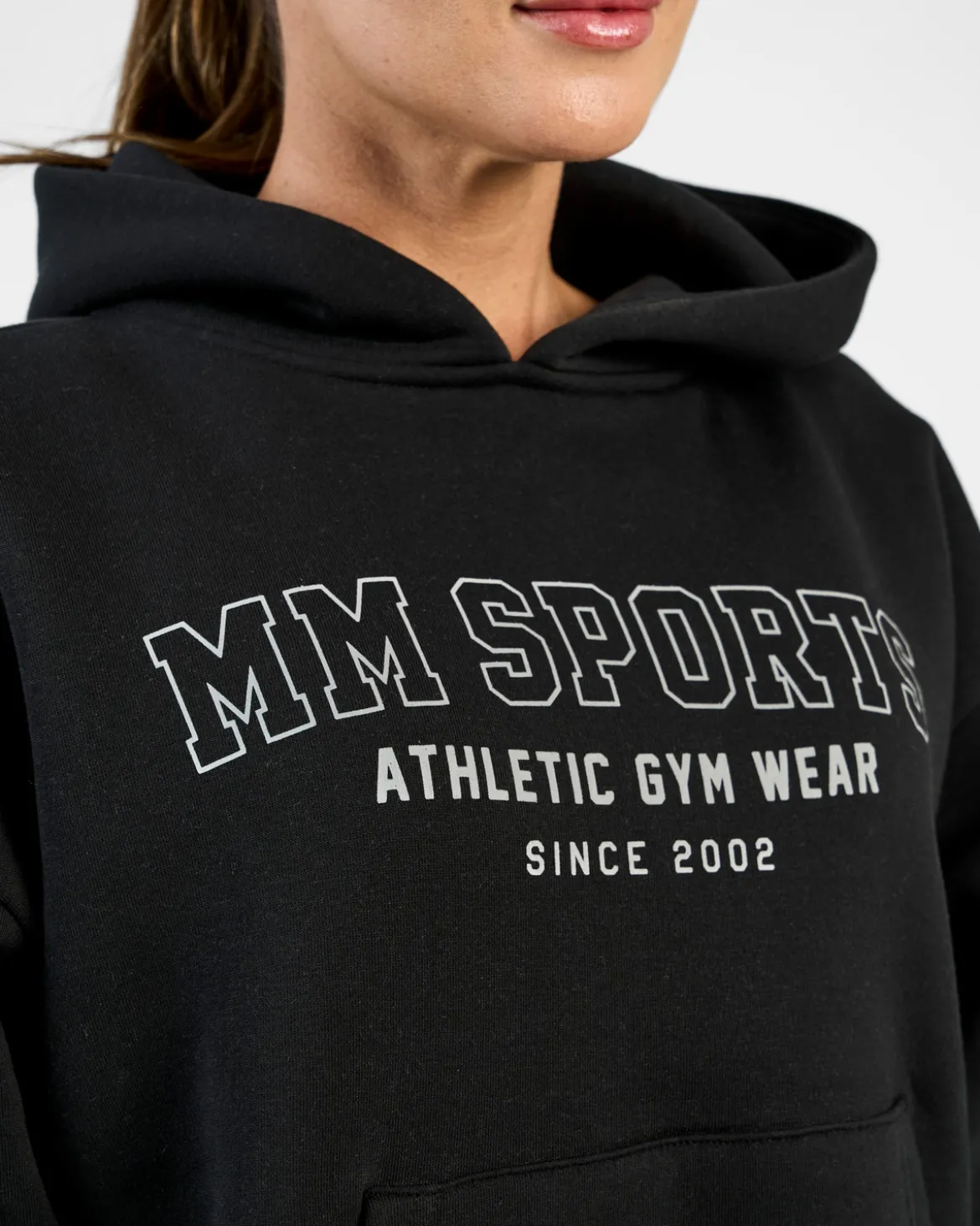 Hoodie Wmn Varsity, Black