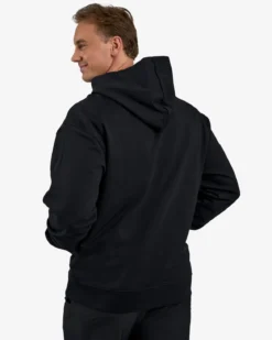 Hoodie Zip Engineered, Black