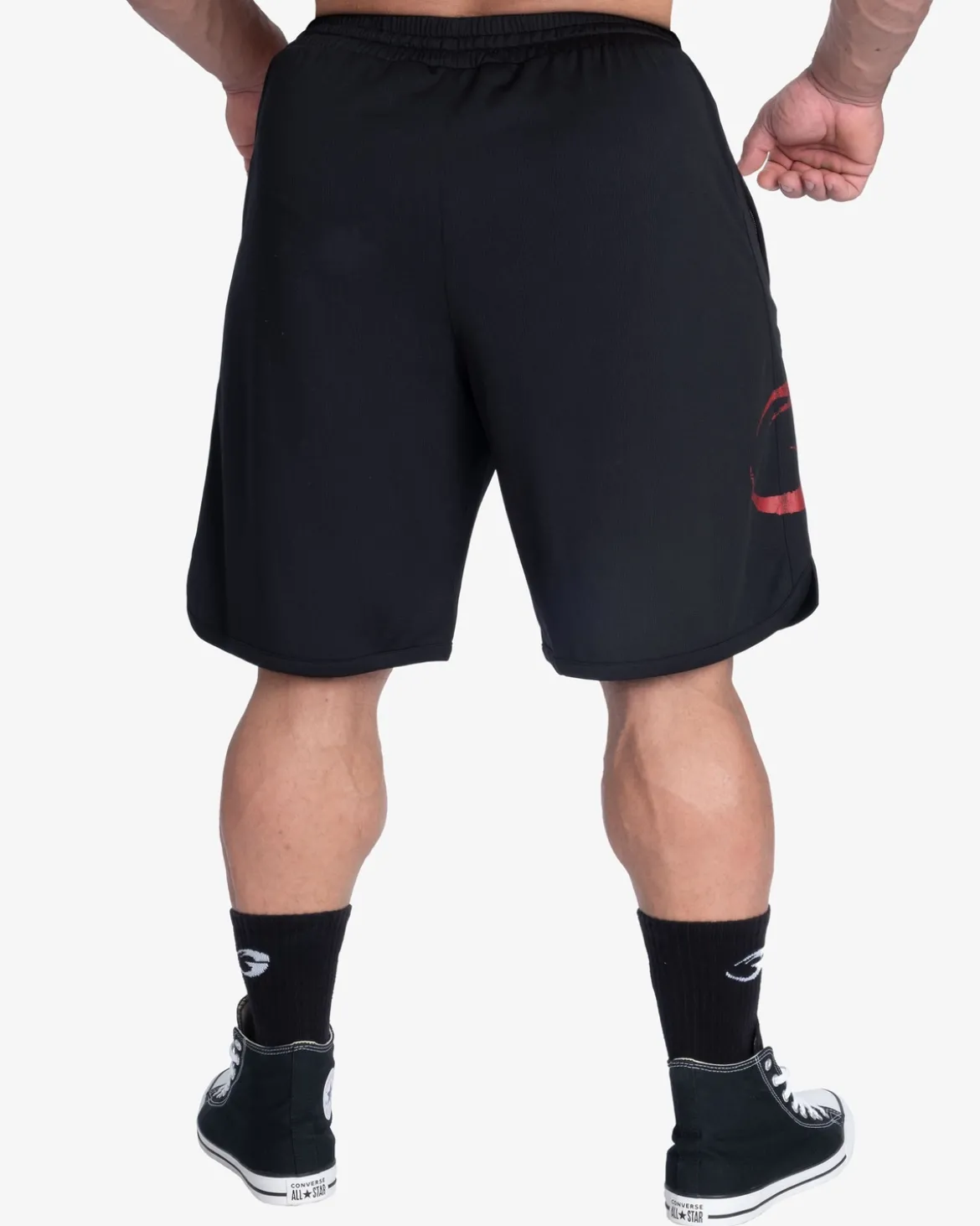 Inc Mesh Shorts, Black/Red