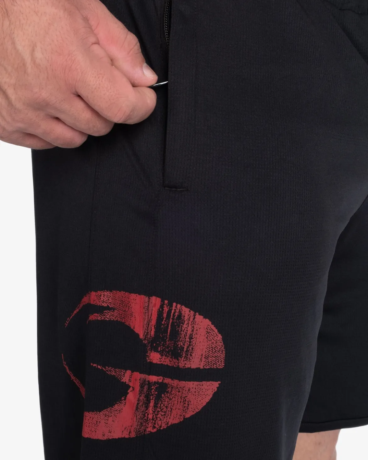 Inc Mesh Shorts, Black/Red