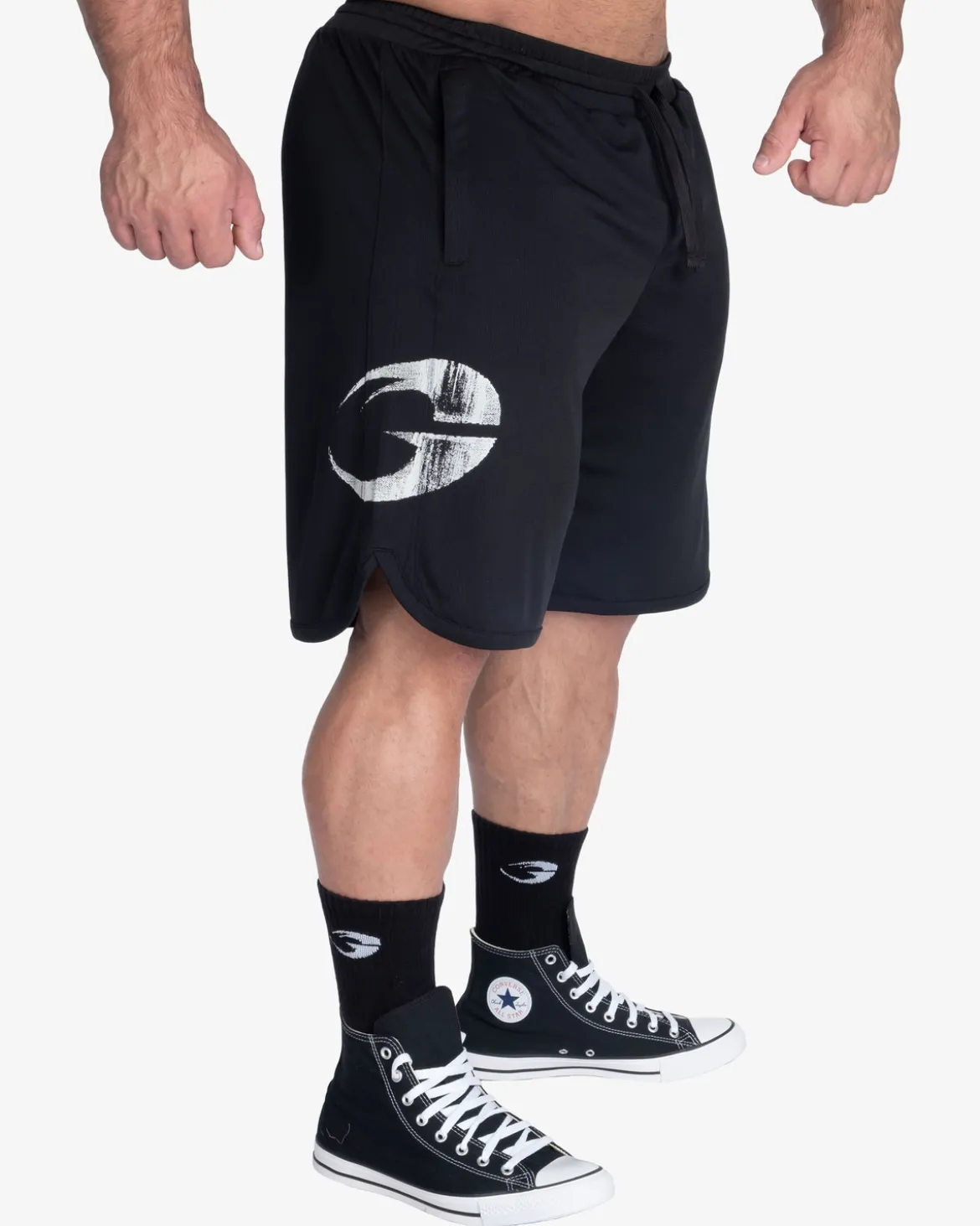 Inc Mesh Shorts, Black/White
