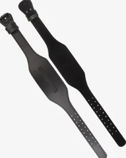 Leather Belt, Black/Black