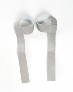 Lifting Straps Leather, Smoked Grey