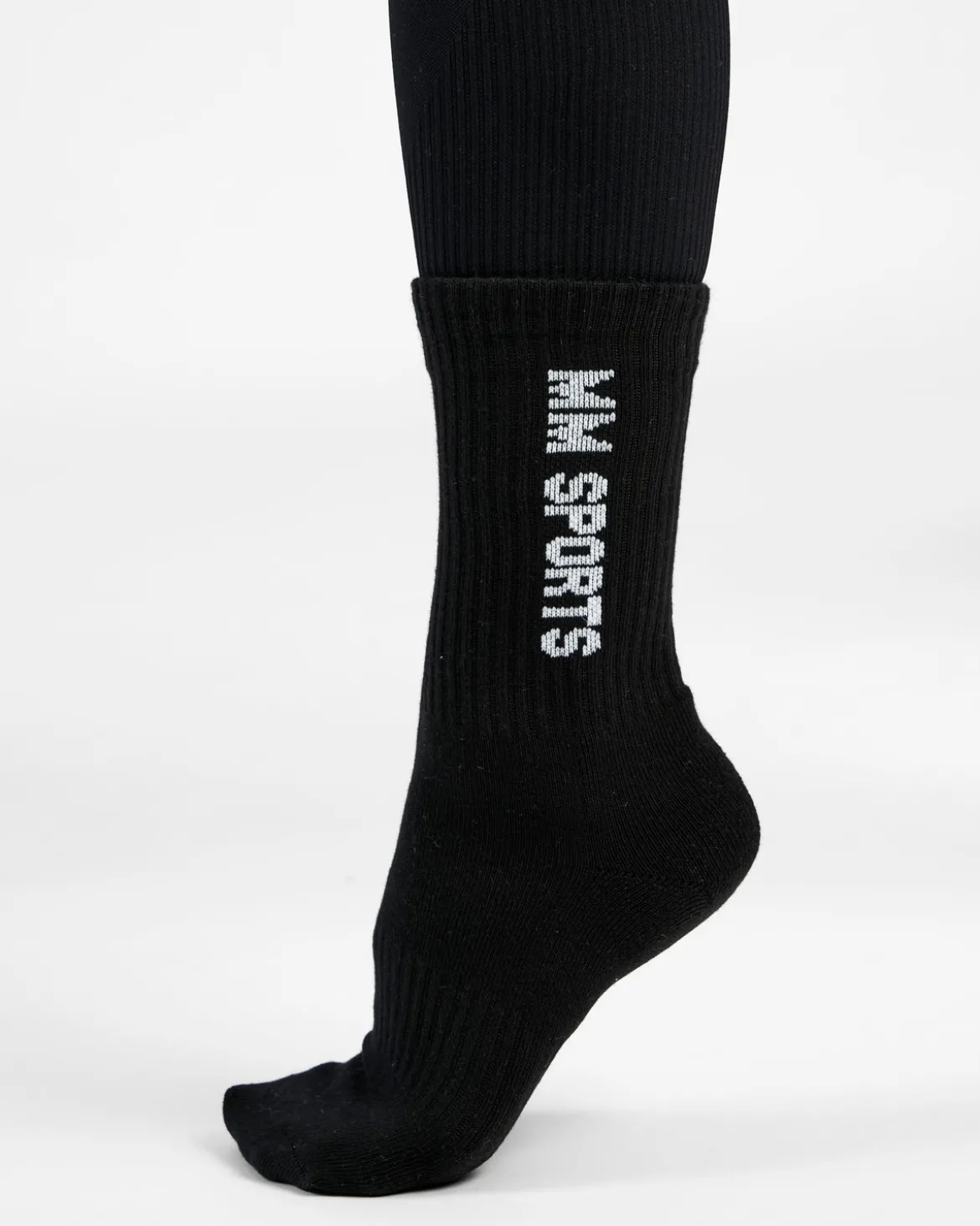 Mid-Cut Socks 3-Pack, Black