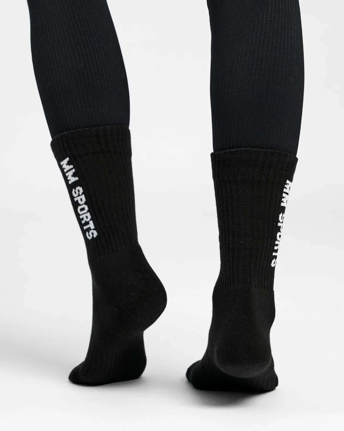 Mid-Cut Socks 3-Pack, Black