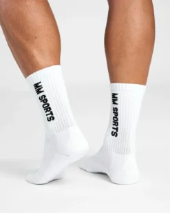 Mid-Cut Socks 3-Pack, White