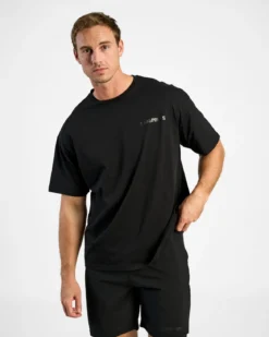 Oversized Hardcore T-shirt, Black