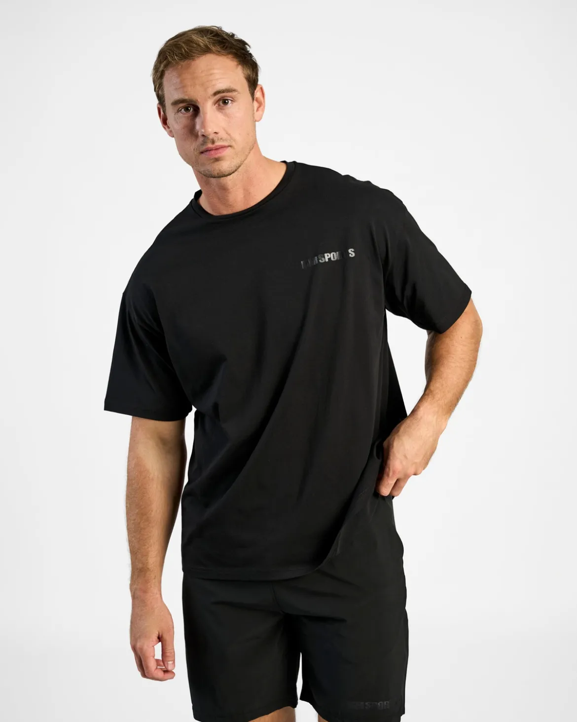 Oversized Hardcore T-shirt, Black