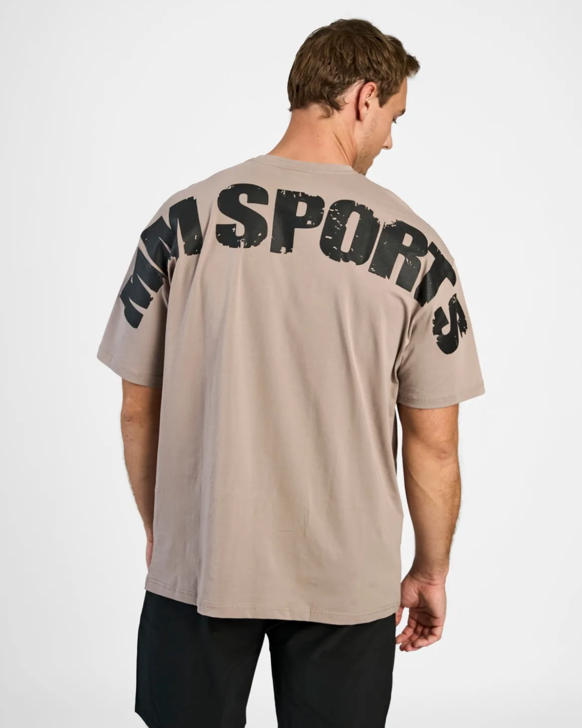 Oversized Hardcore T-shirt, Greige