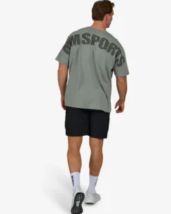 Oversized Hardcore T-shirt, Soft Green