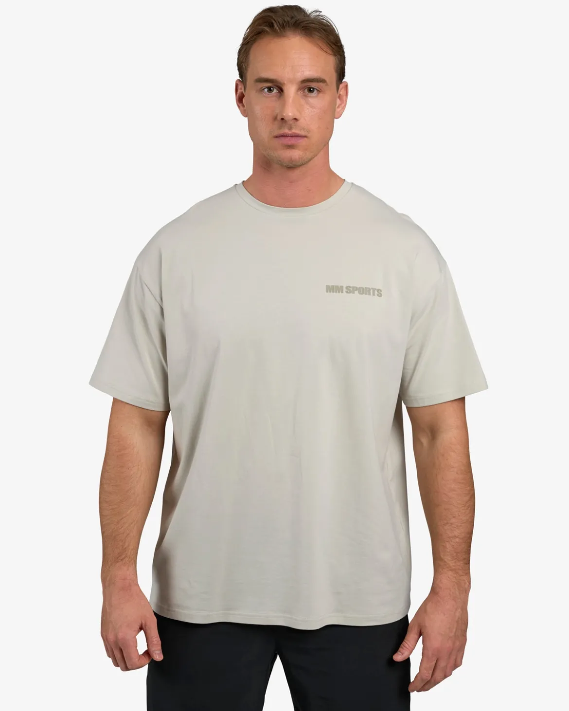 Oversized Hardcore T-shirt, Warm Grey