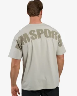 Oversized Hardcore T-shirt, Warm Grey