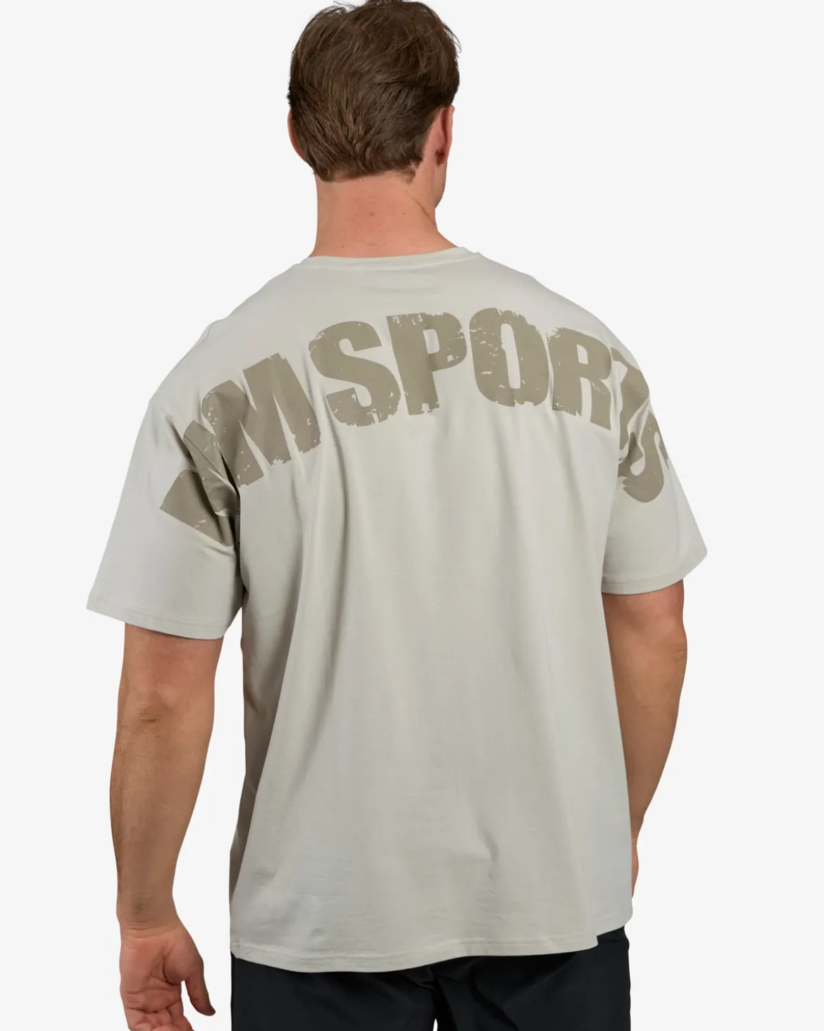 Oversized Hardcore T-shirt, Warm Grey