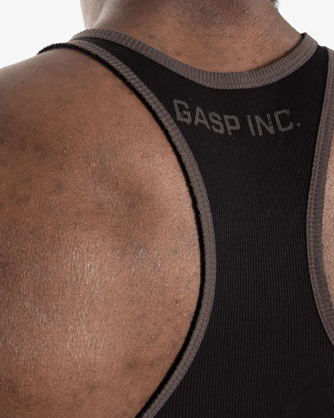 Ribbed T-Back, Black