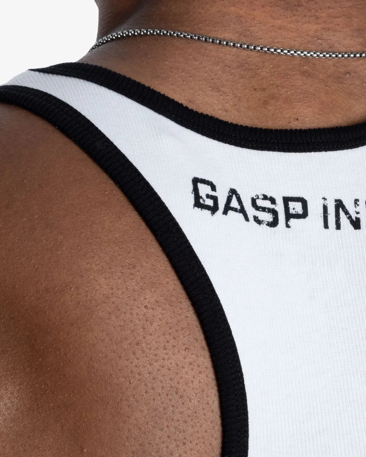 Ribbed T-Back, White