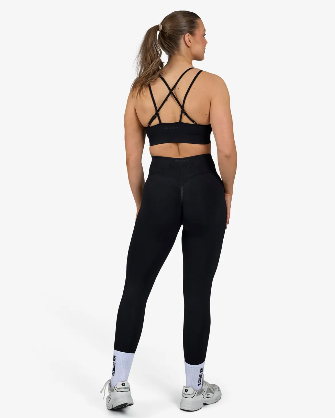 Seamless Sports Bra, Black