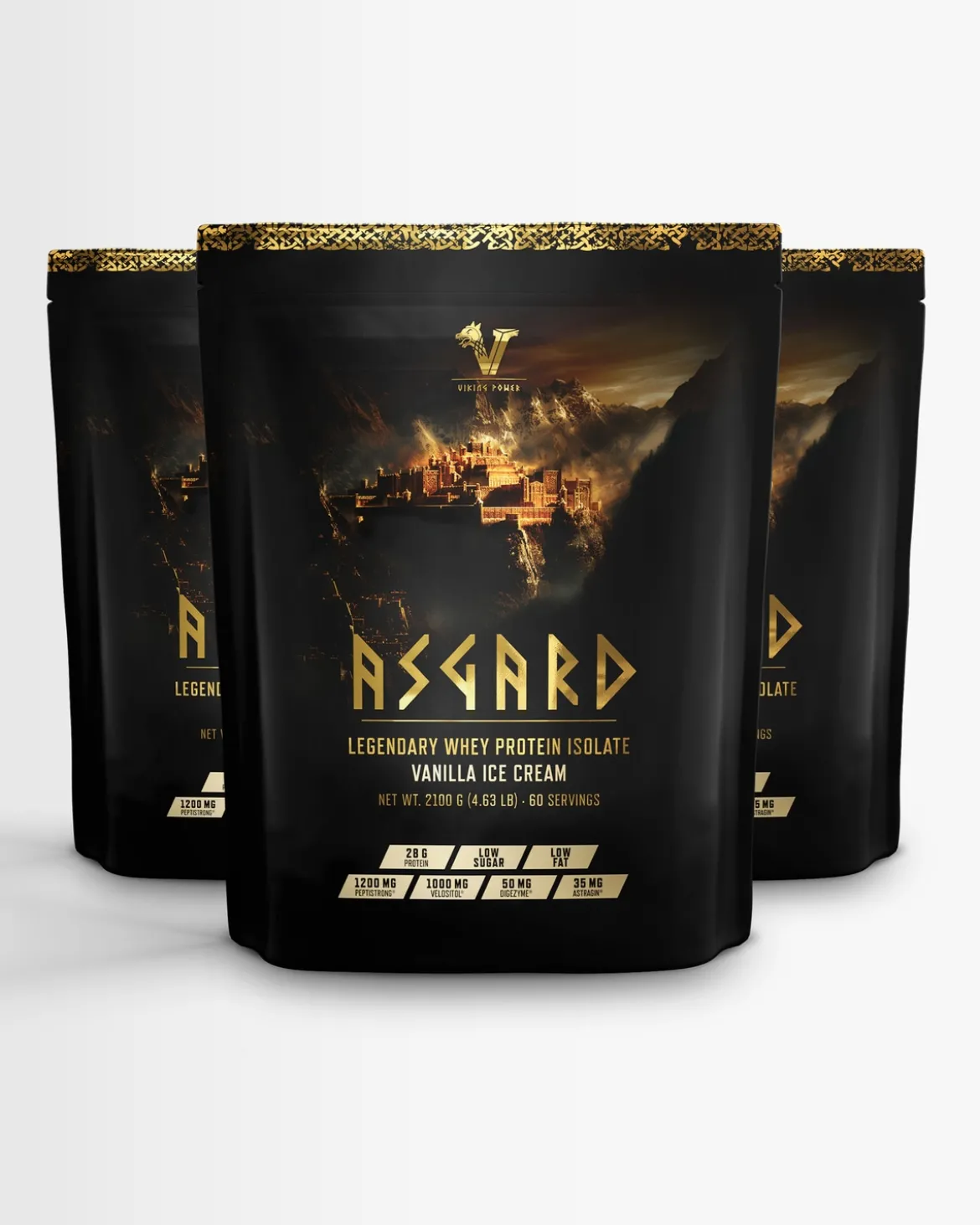 3 st Asgard Proteinpulver